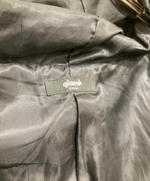 GLAM（グラム）GLAM (グラム) フーデットレザージャケット ブラック サイズ:Mの古着・服飾アイテム