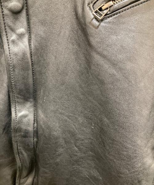 GLAM（グラム）GLAM (グラム) フーデットレザージャケット ブラック サイズ:Mの古着・服飾アイテム