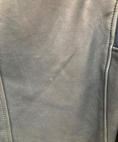 glamb（グラム）glamb (グラム) フーデットライダースジャケット ブルー サイズ:Sの古着・服飾アイテム