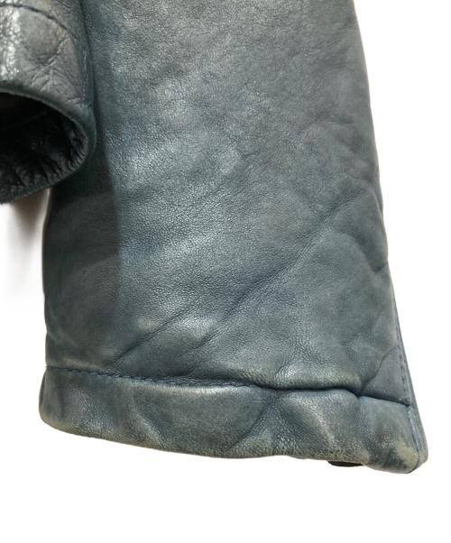 glamb（グラム）glamb (グラム) フーデットライダースジャケット ブルー サイズ:Sの古着・服飾アイテム