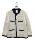 READYMADEレディメイド）の古着「TWEED JACKET/WHITE」｜ホワイト