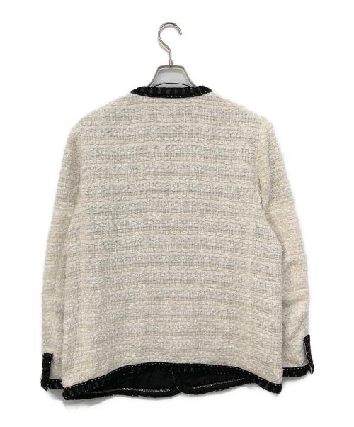 READYMADE（レディメイド）READYMADE (レディメイド) TWEED JACKET/WHITE ホワイト サイズ:2の古着・服飾アイテム
