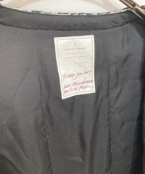 READYMADE（レディメイド）READYMADE (レディメイド) TWEED JACKET/WHITE ホワイト サイズ:2の古着・服飾アイテム