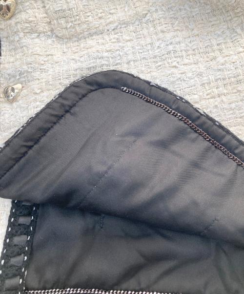 READYMADE（レディメイド）READYMADE (レディメイド) TWEED JACKET/WHITE ホワイト サイズ:2の古着・服飾アイテム