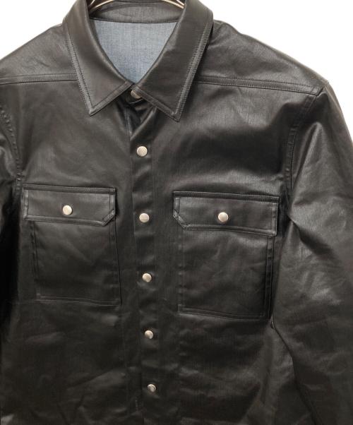 RICK OWENS（リックオウエンス）RICK OWENS (リックオウエンス) OUTERSHIRT ブラック サイズ:48の古着・服飾アイテム