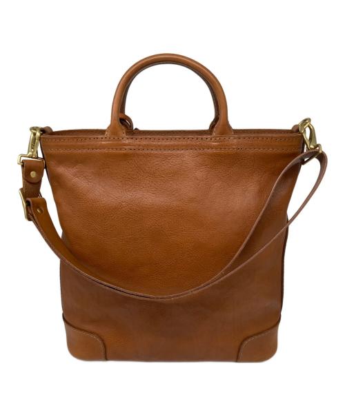 organ（オルガン）organ (オルガン) 2WAYファスナートート ブラウンの古着・服飾アイテム