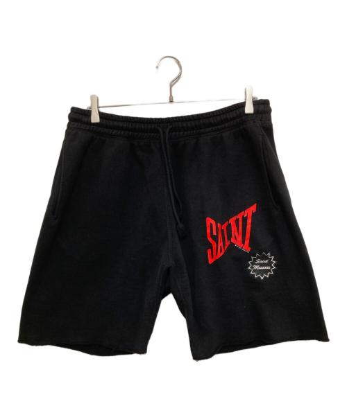 SAINT MICHAEL（セントマイケル）SAINT MICHAEL (セントマイケル) SWEAT SHORTS ブラック サイズ:Lの古着・服飾アイテム