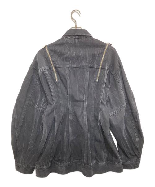 PRANK PROJECT（プランクプロジェクト）PRANK PROJECT (プランクプロジェクト) Zip Denim Shirt Blouson ブラック サイズ:FREEの古着・服飾アイテム
