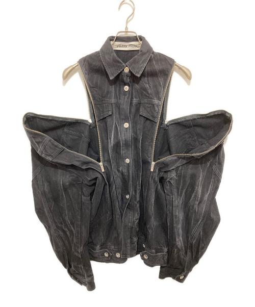 PRANK PROJECT（プランクプロジェクト）PRANK PROJECT (プランクプロジェクト) Zip Denim Shirt Blouson ブラック サイズ:FREEの古着・服飾アイテム