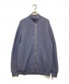 BATONERバトナ―）の古着「ウール5Gシグニチャー畦編みドライバーズニット」｜グレー
