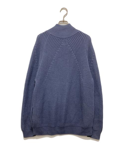 BATONER（バトナ―）BATONER (バトナ―) ウール5Gシグニチャー畦編みドライバーズニット グレー サイズ:3の古着・服飾アイテム