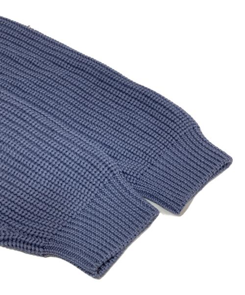 BATONER（バトナ―）BATONER (バトナ―) ウール5Gシグニチャー畦編みドライバーズニット グレー サイズ:3の古着・服飾アイテム