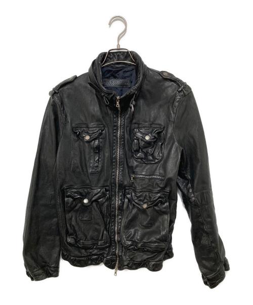 NEIL BARRETT（ニールバレット）NEIL BARRETT (ニールバレット) ライダースジャケット ブラック サイズ:XSの古着・服飾アイテム