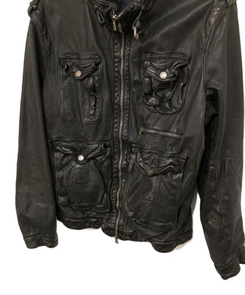 NEIL BARRETT（ニールバレット）NEIL BARRETT (ニールバレット) ライダースジャケット ブラック サイズ:XSの古着・服飾アイテム