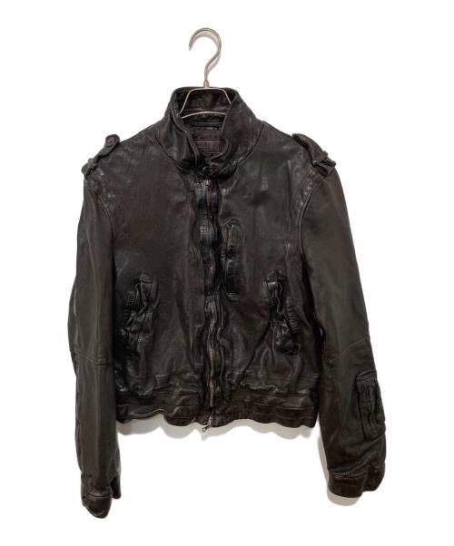 NEIL BARRETT（ニールバレット）NEIL BARRETT (ニールバレット) ライダースジャケット ブラウン サイズ:XSの古着・服飾アイテム