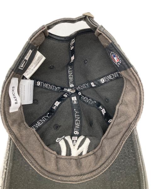 New Era（ニューエラ）New Era (ニューエラ) BASICKS (ベイシックス) コラボキャップ/ヴィンテージ加工 グレーの古着・服飾アイテム