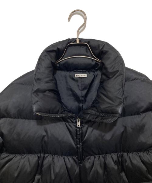 MIU MIU（ミュウミュウ）MIU MIU (ミュウミュウ) ショート丈  スタンドカラー ダウンジャケット  2011年  ブラック サイズ:38の古着・服飾アイテム