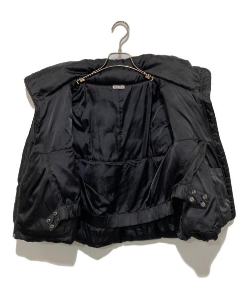 MIU MIU（ミュウミュウ）MIU MIU (ミュウミュウ) ショート丈  スタンドカラー ダウンジャケット  2011年  ブラック サイズ:38の古着・服飾アイテム