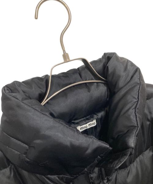 MIU MIU（ミュウミュウ）MIU MIU (ミュウミュウ) ショート丈  スタンドカラー ダウンジャケット  2011年  ブラック サイズ:38の古着・服飾アイテム