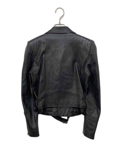 JOHN LAWRENCE SULLIVAN（ジョン ローレンス サリバン）JOHN LAWRENCE SULLIVAN (ジョン ローレンス サリバン) lambskin rider's jacket ブラック サイズ:8の古着・服飾アイテム