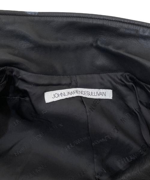 JOHN LAWRENCE SULLIVAN（ジョン ローレンス サリバン）JOHN LAWRENCE SULLIVAN (ジョン ローレンス サリバン) lambskin rider's jacket ブラック サイズ:8の古着・服飾アイテム