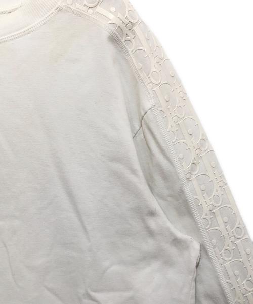 DIOR HOMME（ディオール オム）DIOR HOMME (ディオール オム) オブリーク ロゴ ロングスリーブTシャツ ホワイト サイズ:Sの古着・服飾アイテム