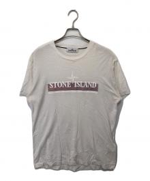 STONE ISLAND（ストーンアイランド）の古着「ロゴプリントTシャツ」｜ホワイト