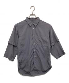 COMME des GARCONS HOMME DEUX（コムデギャルソン オム ドゥ）の古着「レイヤードシャツ」｜グレー