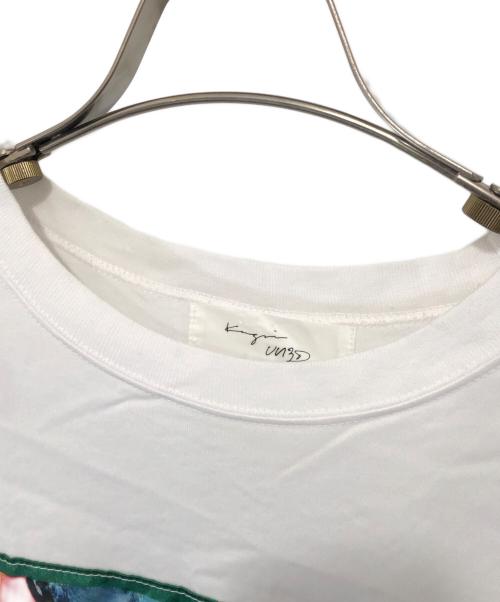 UN3D.（アンスリード）UN3D. (アンスリード) kanakosasaki リボーングラフィックTシャツ　REBOON GRAPHIC TEE　522332706101-01 ホワイト サイズ:38の古着・服飾アイテム