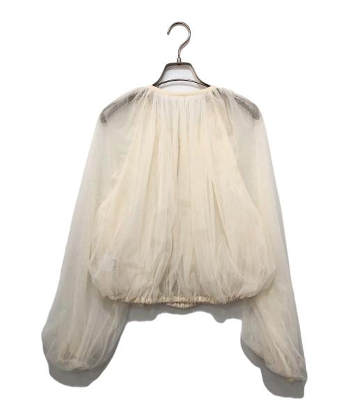 Diagram（ダイアグラム）Diagram (ダイアグラム) ギャザーチュールブルゾン アイボリー サイズ:36の古着・服飾アイテム