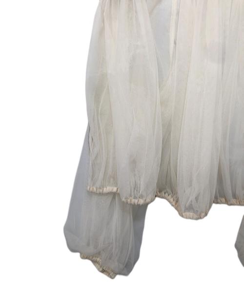 Diagram（ダイアグラム）Diagram (ダイアグラム) ギャザーチュールブルゾン アイボリー サイズ:36の古着・服飾アイテム