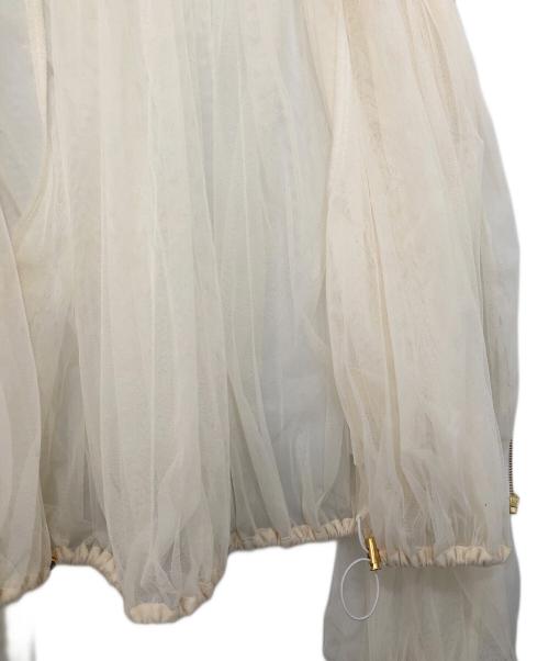 Diagram（ダイアグラム）Diagram (ダイアグラム) ギャザーチュールブルゾン アイボリー サイズ:36の古着・服飾アイテム