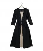 STRAWBERRY FIELDSストロベリーフィールズ）の古着「センタープリーツワンピース」｜ブラック