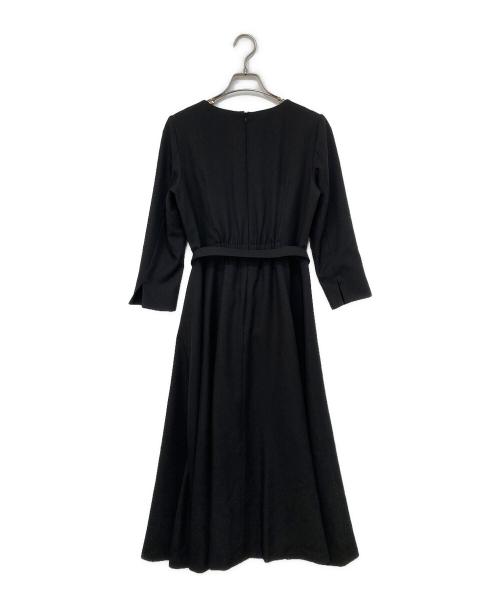 STRAWBERRY FIELDS（ストロベリーフィールズ）STRAWBERRY FIELDS (ストロベリーフィールズ) センタープリーツワンピース ブラック サイズ:FREEの古着・服飾アイテム