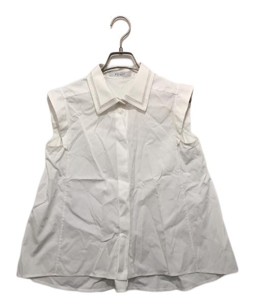 FOXEY BOUTIQUE（フォクシー ブティック）FOXEY BOUTIQUE (フォクシー ブティック) Blouse Manon ホワイト サイズ:38の古着・服飾アイテム