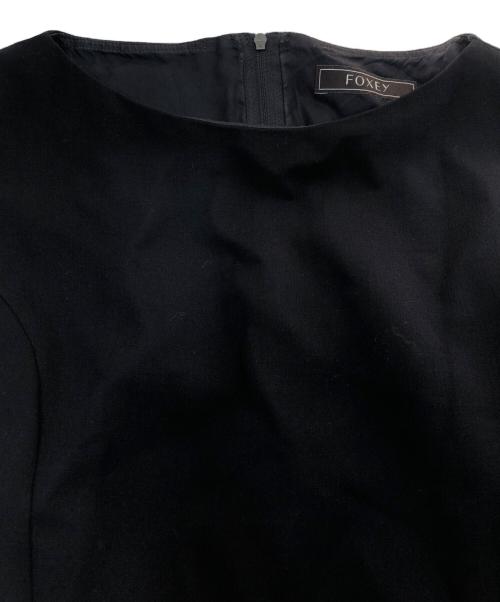 FOXEY BOUTIQUE（フォクシー ブティック）FOXEY BOUTIQUE (フォクシー ブティック) ノースリーブワンピース ネイビー サイズ:40の古着・服飾アイテム