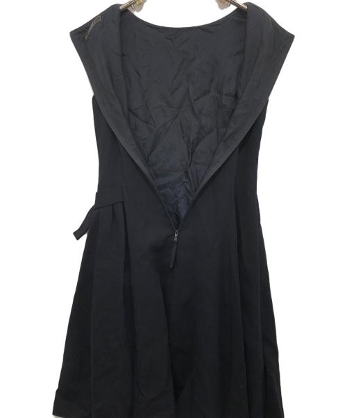 FOXEY BOUTIQUE（フォクシー ブティック）FOXEY BOUTIQUE (フォクシー ブティック) ノースリーブワンピース ネイビー サイズ:40の古着・服飾アイテム