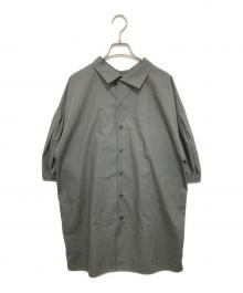 RIM.ARK（リムアーク）の古着「Under tuck volume 2way tops　アンダータックボリュームツーウェイブラウス　460GAS30-0190」｜グレー