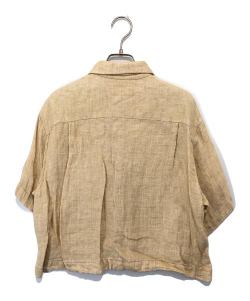 AURALEE（オーラリー）AURALEE (オーラリー) LINEN DOUBLE FACE HALF SLEEVED SHIRTS　リネンダブルフェイス半袖シャツ　A20SS04WL ベージュ サイズ:1の古着・服飾アイテム