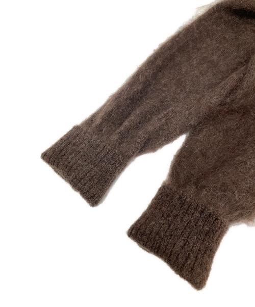 BEAMS PLUS（ビームスプラス）BEAMS PLUS (ビームスプラス) Crew Stretch Mohair　クルーストレッチモヘヤニット　38-15-0157-156-29-18 ブラウン サイズ:Ｍの古着・服飾アイテム