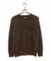 BEAMS PLUS（ビームスプラス）の古着「Crew Stretch Mohair　クルーストレッチモヘヤニット　38-15-0157-156-29-18」｜ブラウン