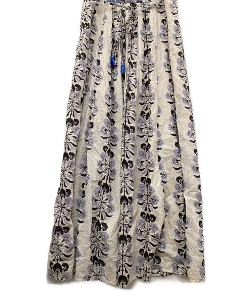 ne quittez pas（ヌキテパ）ne quittez pas (ヌキテパ) Cotton Jacquard Annabelle Print Embroidery Sleeveless Dress ベージュ サイズ:Mの古着・服飾アイテム