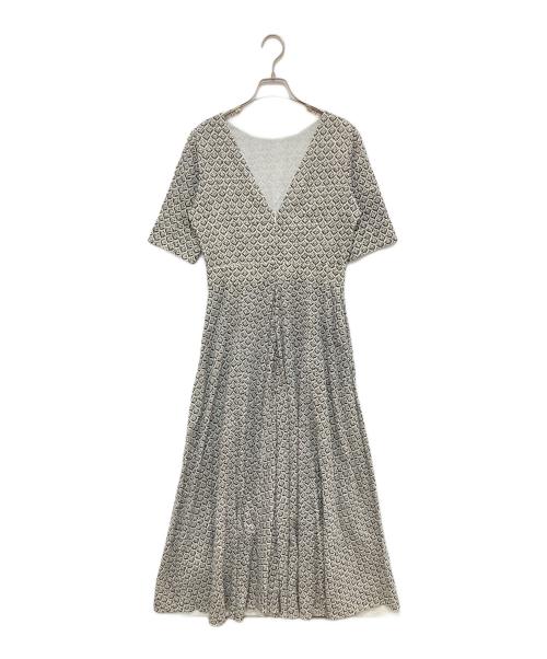 ne quittez pas（ヌキテパ）ne quittez pas (ヌキテパ) Cotton Voile Small Flower Print Flare Dress ブラック サイズ:Mの古着・服飾アイテム
