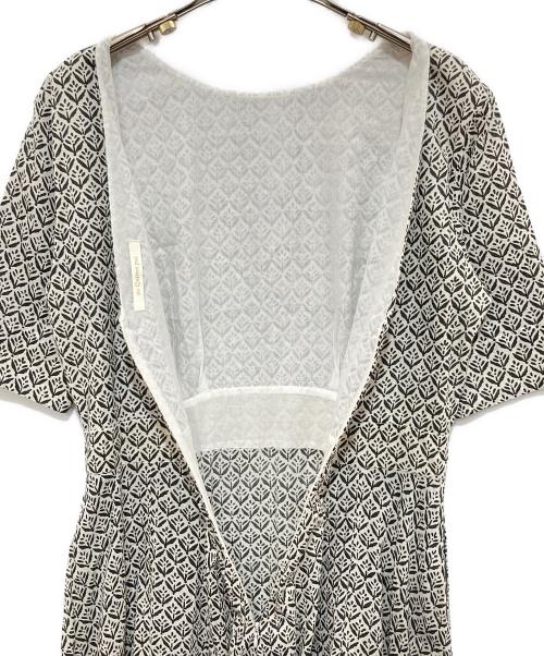 ne quittez pas（ヌキテパ）ne quittez pas (ヌキテパ) Cotton Voile Small Flower Print Flare Dress ブラック サイズ:Mの古着・服飾アイテム