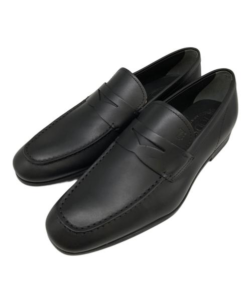 TOD'S（トッズ）TOD'S (トッズ) レザー ローファー ブラック サイズ:6 1/2の古着・服飾アイテム