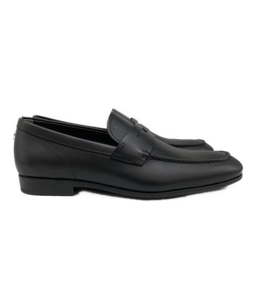 TOD'S（トッズ）TOD'S (トッズ) レザー ローファー ブラック サイズ:6 1/2の古着・服飾アイテム