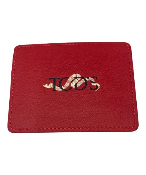TOD'S（トッズ）TOD'S (トッズ) カードケース レッドの古着・服飾アイテム
