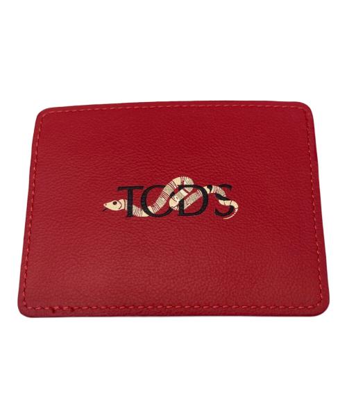 TOD'S（トッズ）TOD'S (トッズ) カードケース レッドの古着・服飾アイテム