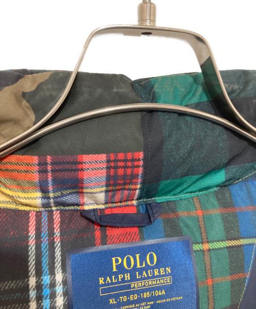 POLO RALPH LAUREN（ポロ・ラルフローレン）POLO RALPH LAUREN (ポロ・ラルフローレン) パッチワークダウンベスト　710716329001 ネイビー サイズ:XLの古着・服飾アイテム