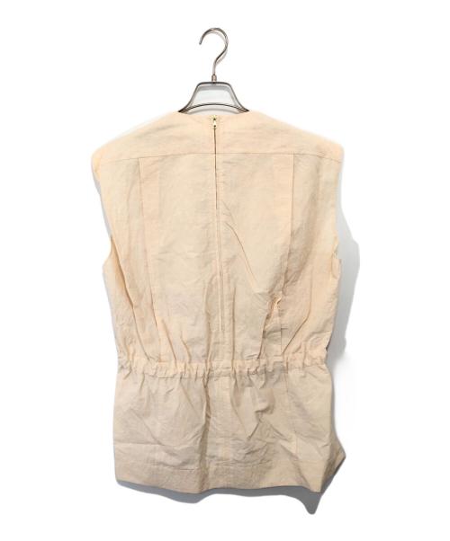 BLAMINK（ブラミンク）BLAMINK (ブラミンク) コットンリネンノースリーブブラウス　7921-230-0198 アイボリー サイズ:38の古着・服飾アイテム